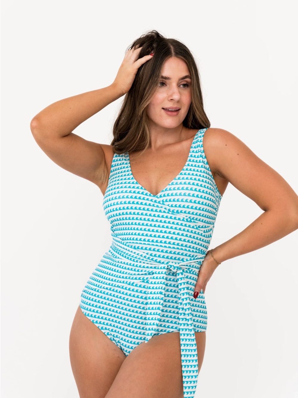 Coral Reef Palm Beach One Piece | Aquamarine Wave